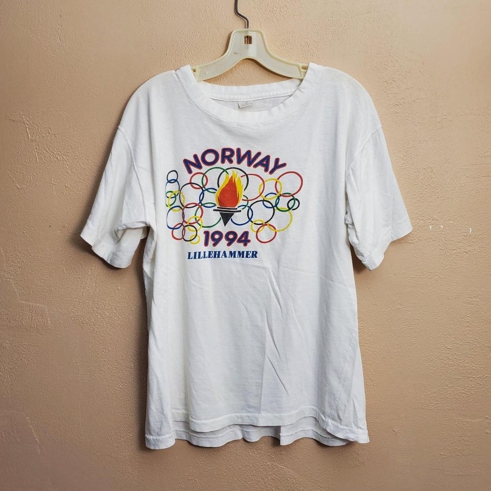 1994 Lillehammer Olympics Norway cotton t-shirt